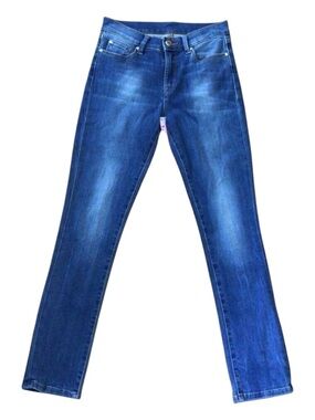 Lolë HighRise Skinny Jeans 26 Blue Slim Stretch Denim Minimalist Elevated Basics